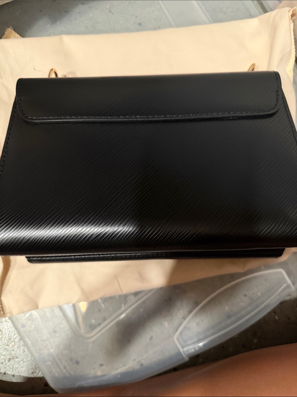 Inspired Collection Black Leather Bag